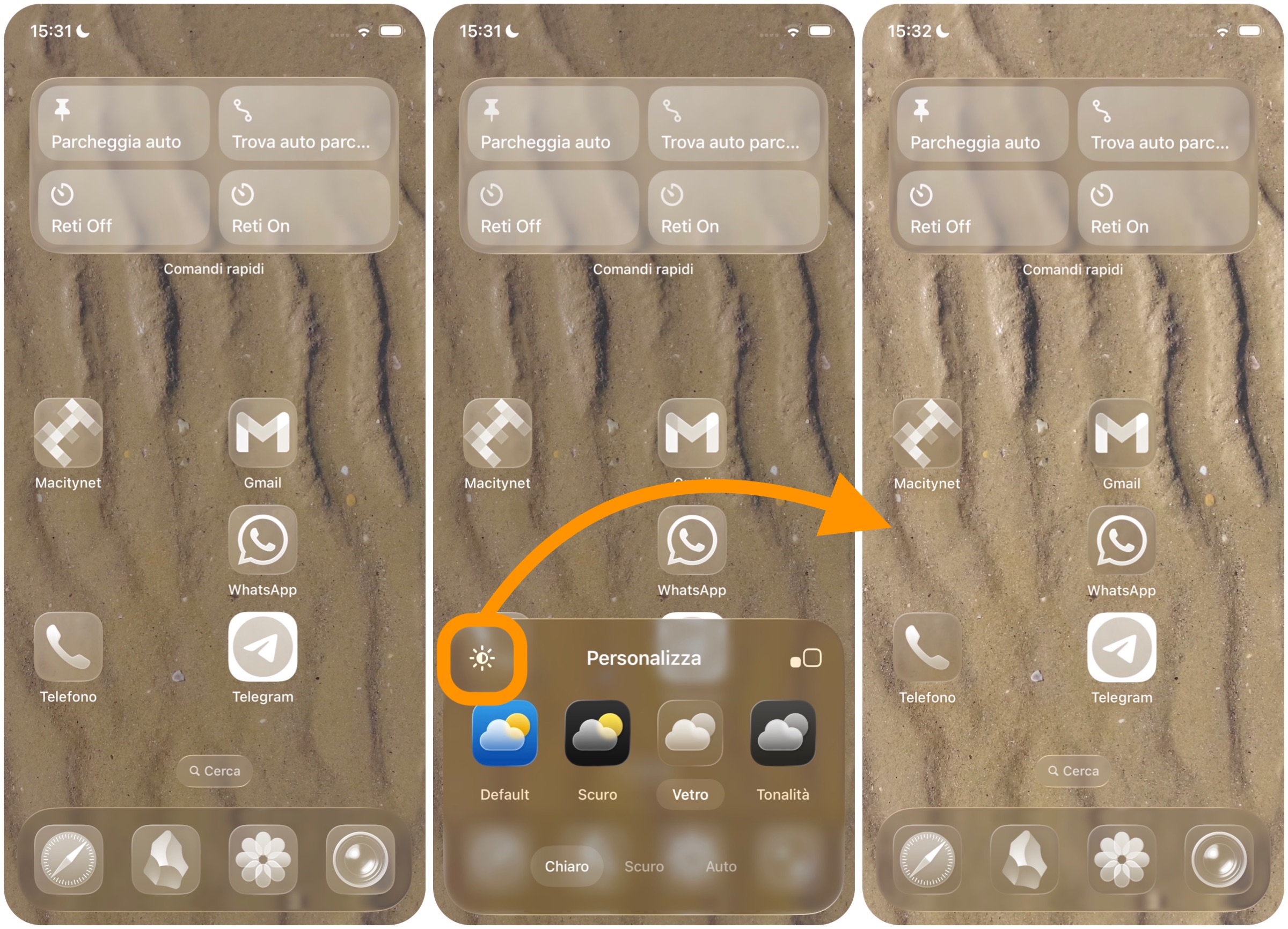 Cinquanta sfumature di vetro, come attivare le icone trasparenti di iOS 26 - macitynet.it Cinquanta sfumature di vetro, come attivare le icone trasparenti di iOS 26 - macitynet.it