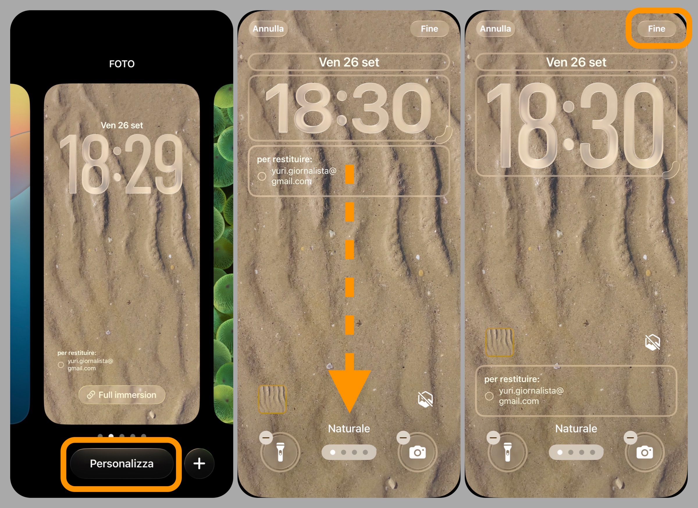 Come spostare in basso i widget nella schermata di blocco su iOS 26 - macitynet.it Come spostare in basso i widget nella schermata di blocco su iOS 26 - macitynet.it