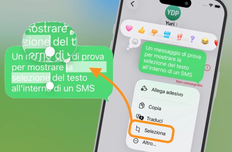 Come copiare una parte specifica di un messaggio su iPhone con iOS 26 - macitynet.it