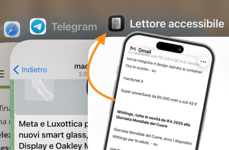 Con il Lettore accessibile di iOS 26 iPhone vi legge tutto ad alta voce - macitynet.it