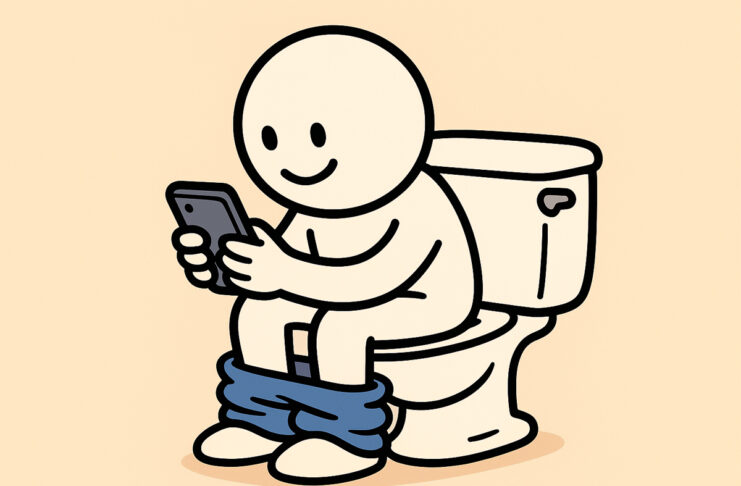 Usare troppo il telefono mentre si è sul water in bagno aumenta il rischio di emorroidi - macitynet.it