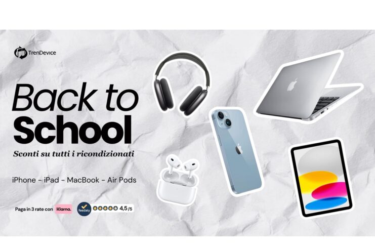 Back to School, riparti alla grande con le offerte TrenDevice, iPhone 13 da 289,90€, MacBook Air 15” M3 da 1.019€ - macitynet.it