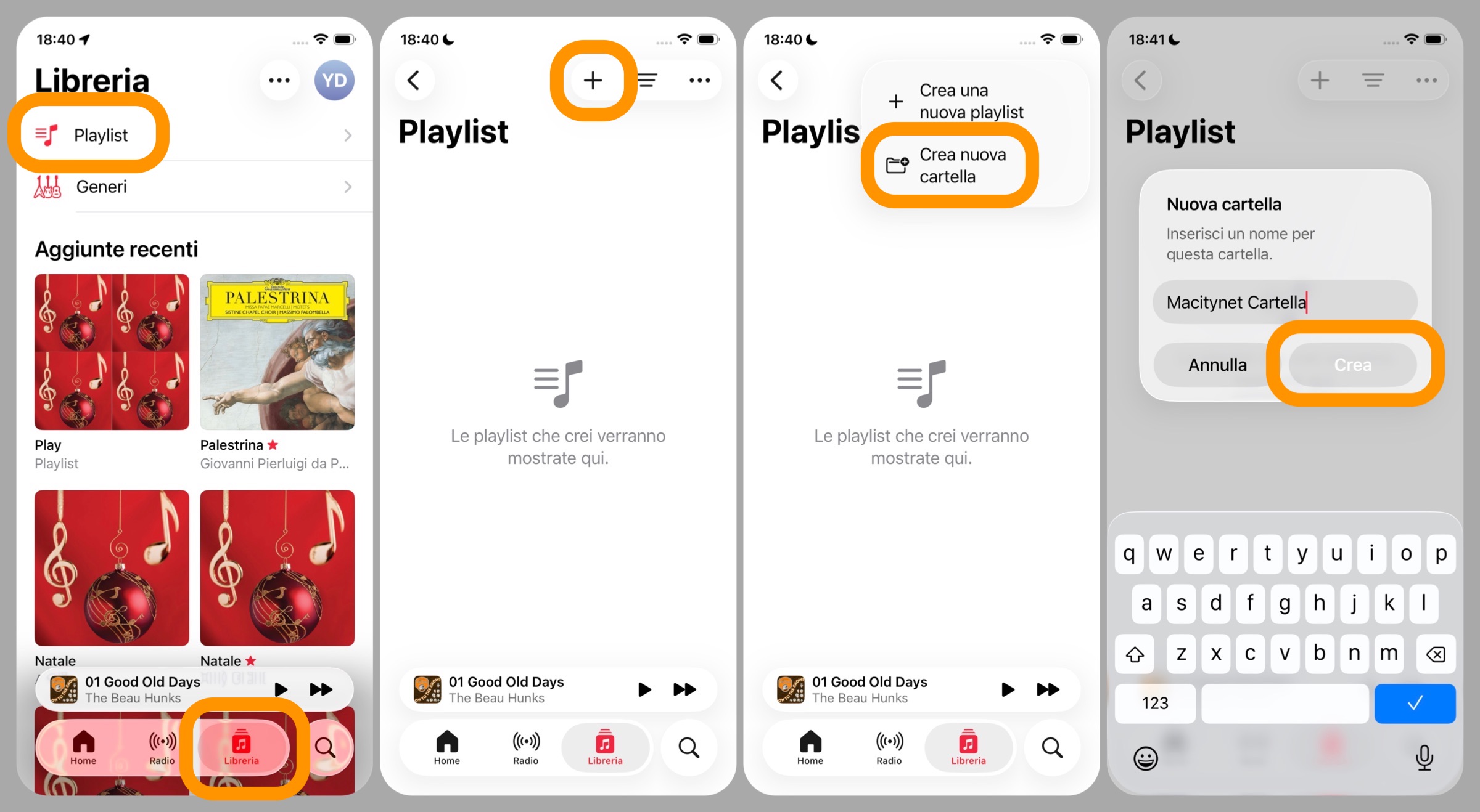 iOS 26, come organizzare le playlist in cartelle - macitynet.it iOS 26, come organizzare le playlist in cartelle - macitynet.it