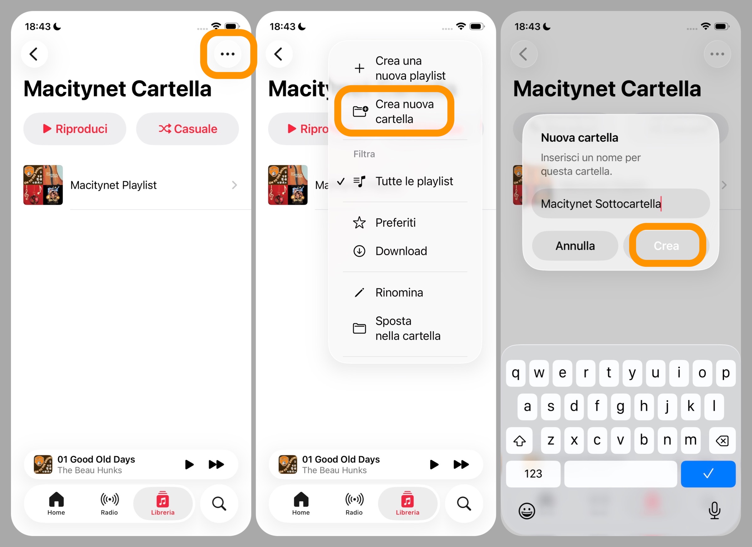 iOS 26, come organizzare le playlist in cartelle - macitynet.it iOS 26, come organizzare le playlist in cartelle - macitynet.it