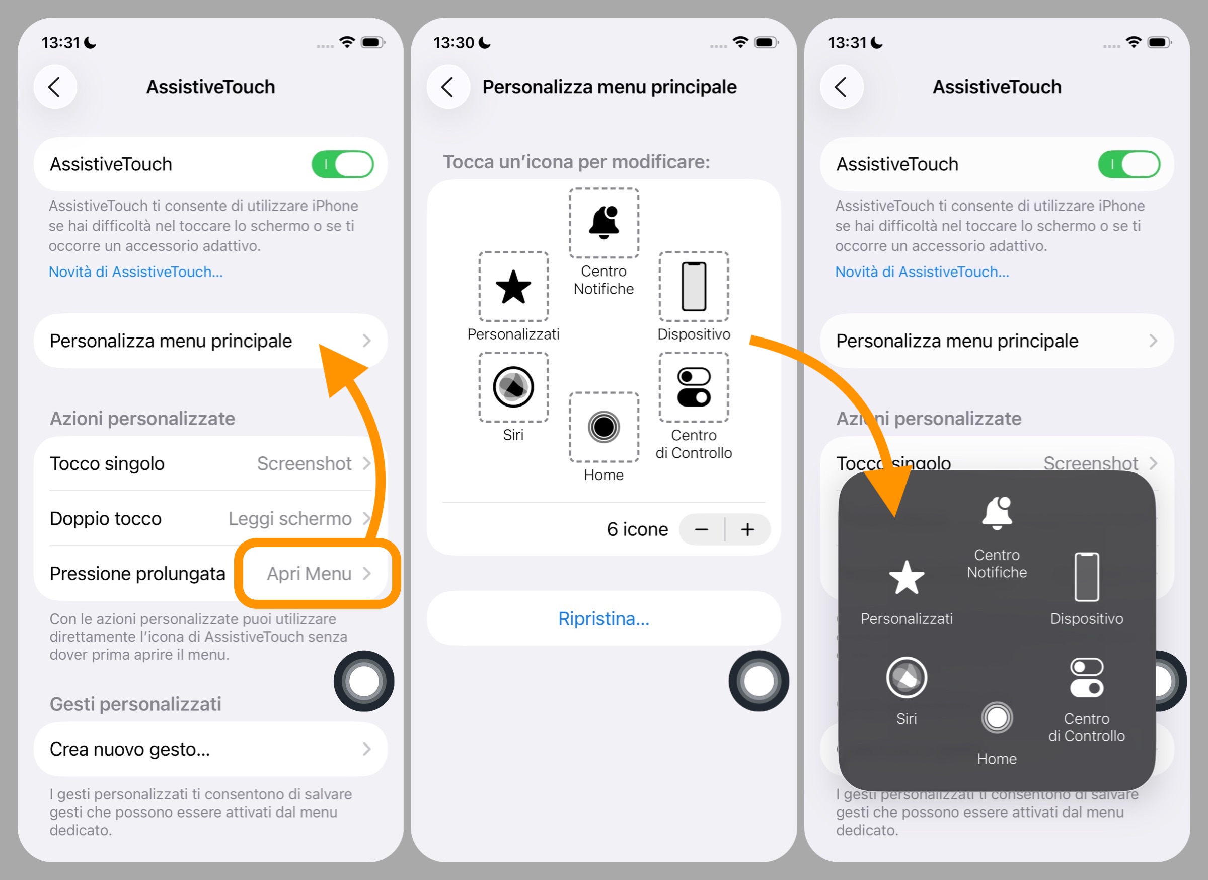 Screenshot su iPhone con un click attivando questa funzione - macitynet.it Screenshot su iPhone con un click attivando questa funzione - macitynet.it