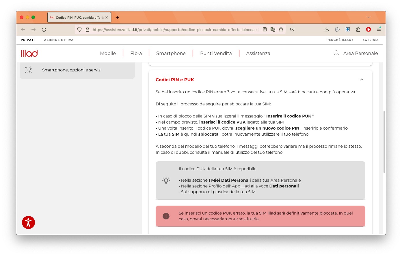 PIN SIM errato, come recuperare il PUK per sbloccare la scheda - macitynet.it PIN SIM errato, come recuperare il PUK per sbloccare la scheda - macitynet.it