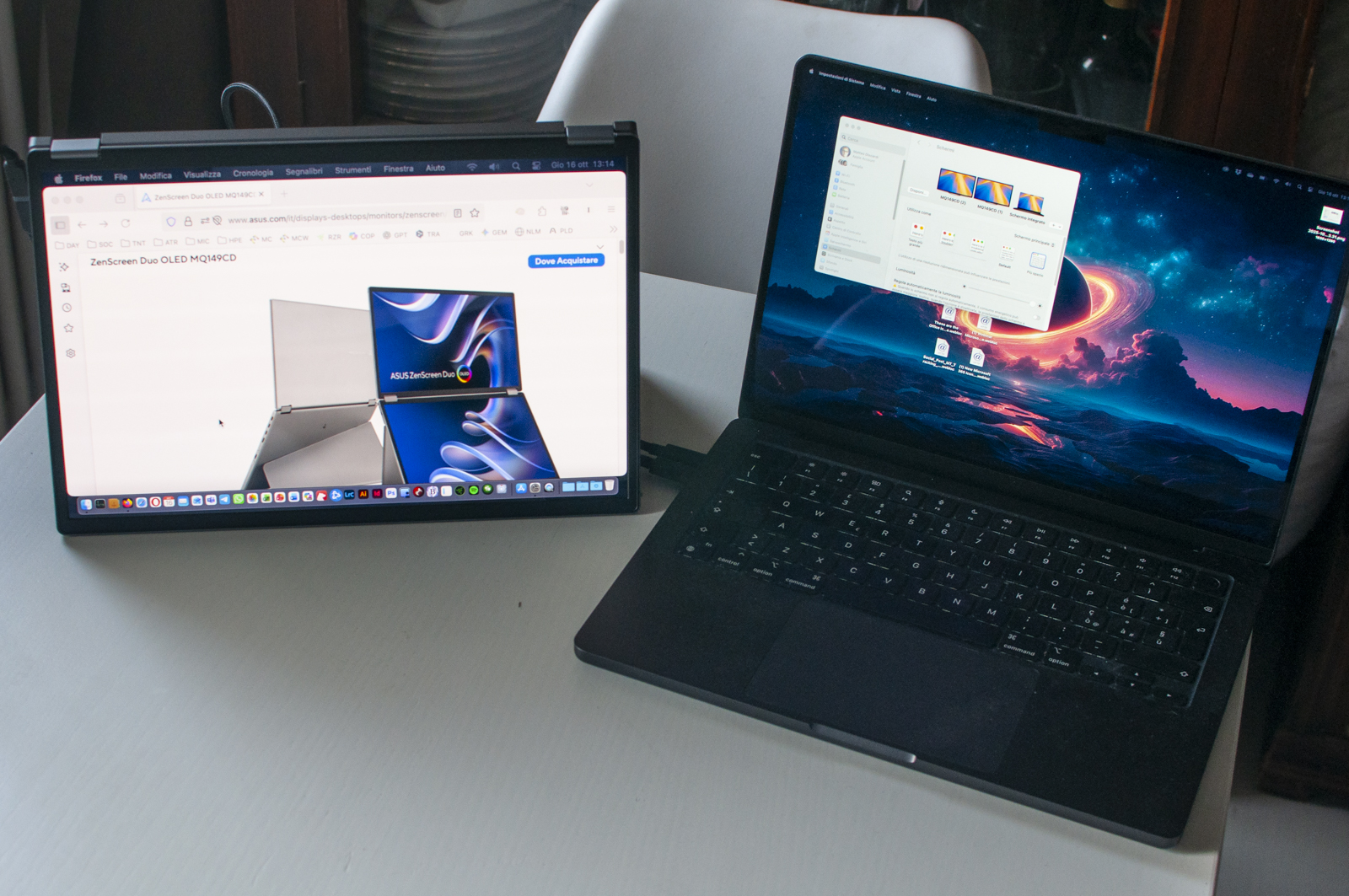 Recensione Asus Zen Screen Duo, il monitor doppio che triplica la produttività - macitynet.it Recensione Asus ZenScreen Duo, il monitor doppio che triplica la produttività - macitynet.it