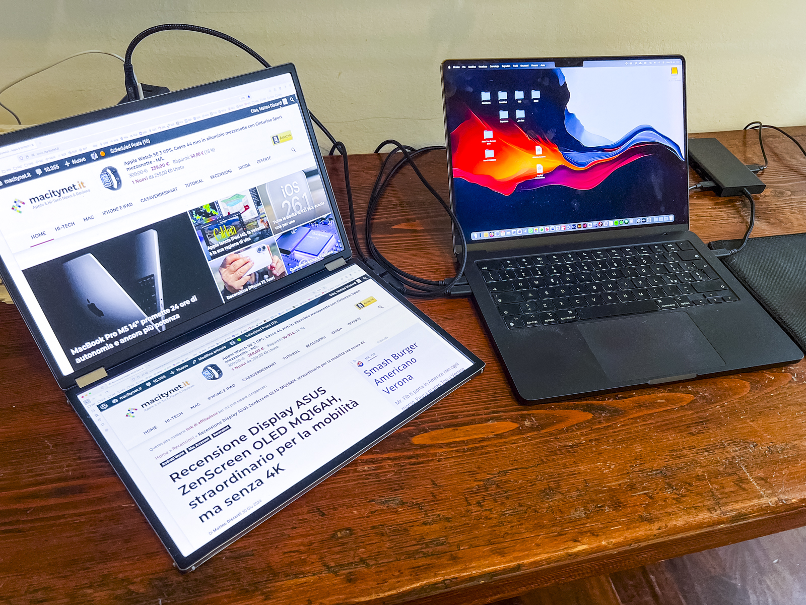 Recensione Asus Zen Screen Duo, il monitor doppio che triplica la produttività - macitynet.it Recensione Asus Zen Screen Duo, il monitor doppio che triplica la produttività - macitynet.it