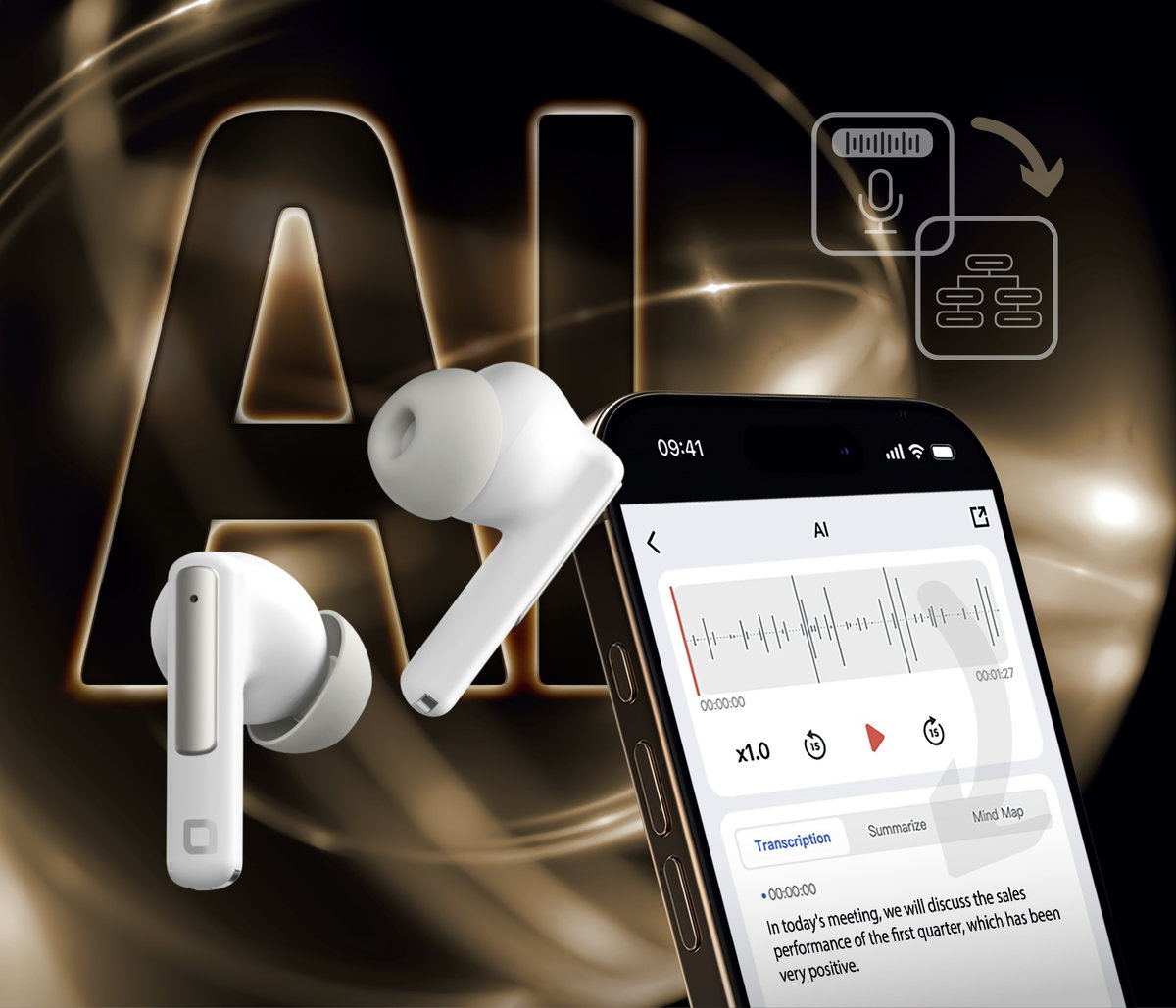 SBS TWS SmartBuds gli auricolari AI registrano, trascrivono e traducono - macitynet.it