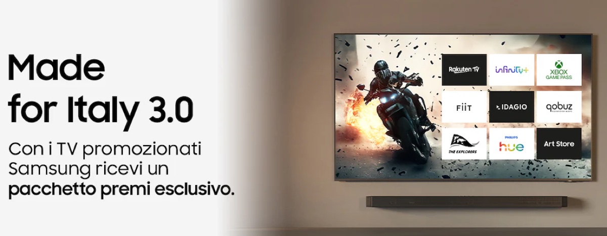 Se compri un TV Samsung ottieni gratis un pacchetto streaming totale - macitynet.it
