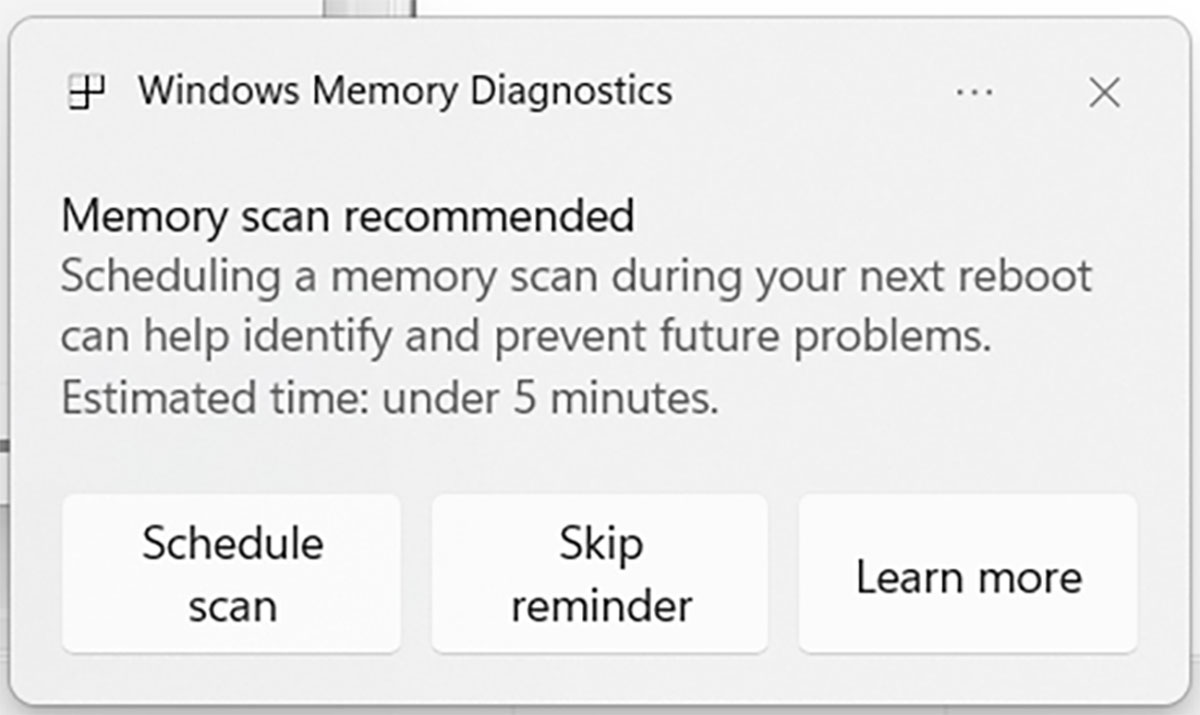 Diagnosi RAM Diagnosi RAM