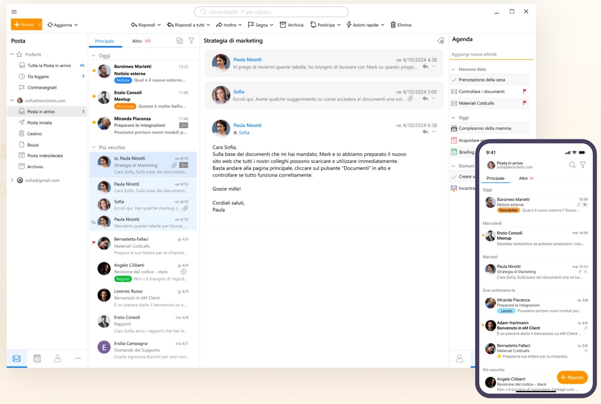 eM Client gestisce mail e produttività con AI su ogni piattaforma - macitynet.it