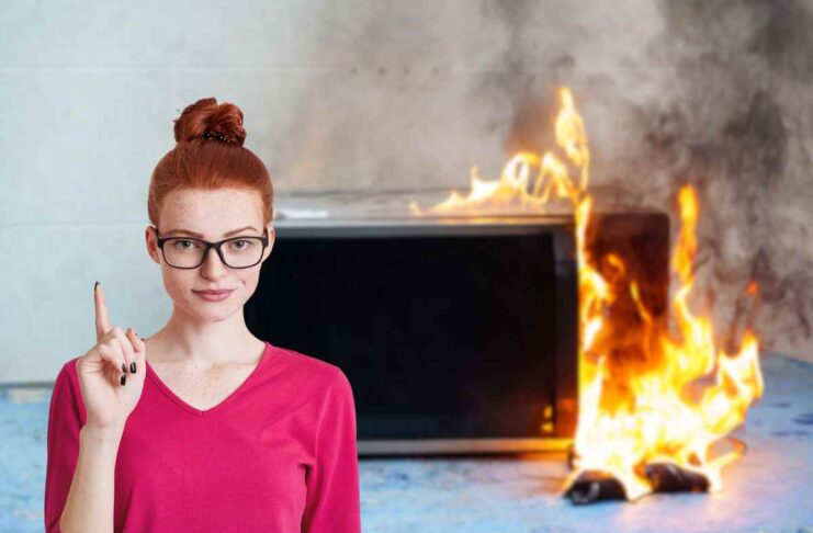 segnali che indicano elettrodomestico sta per andare a fuoco