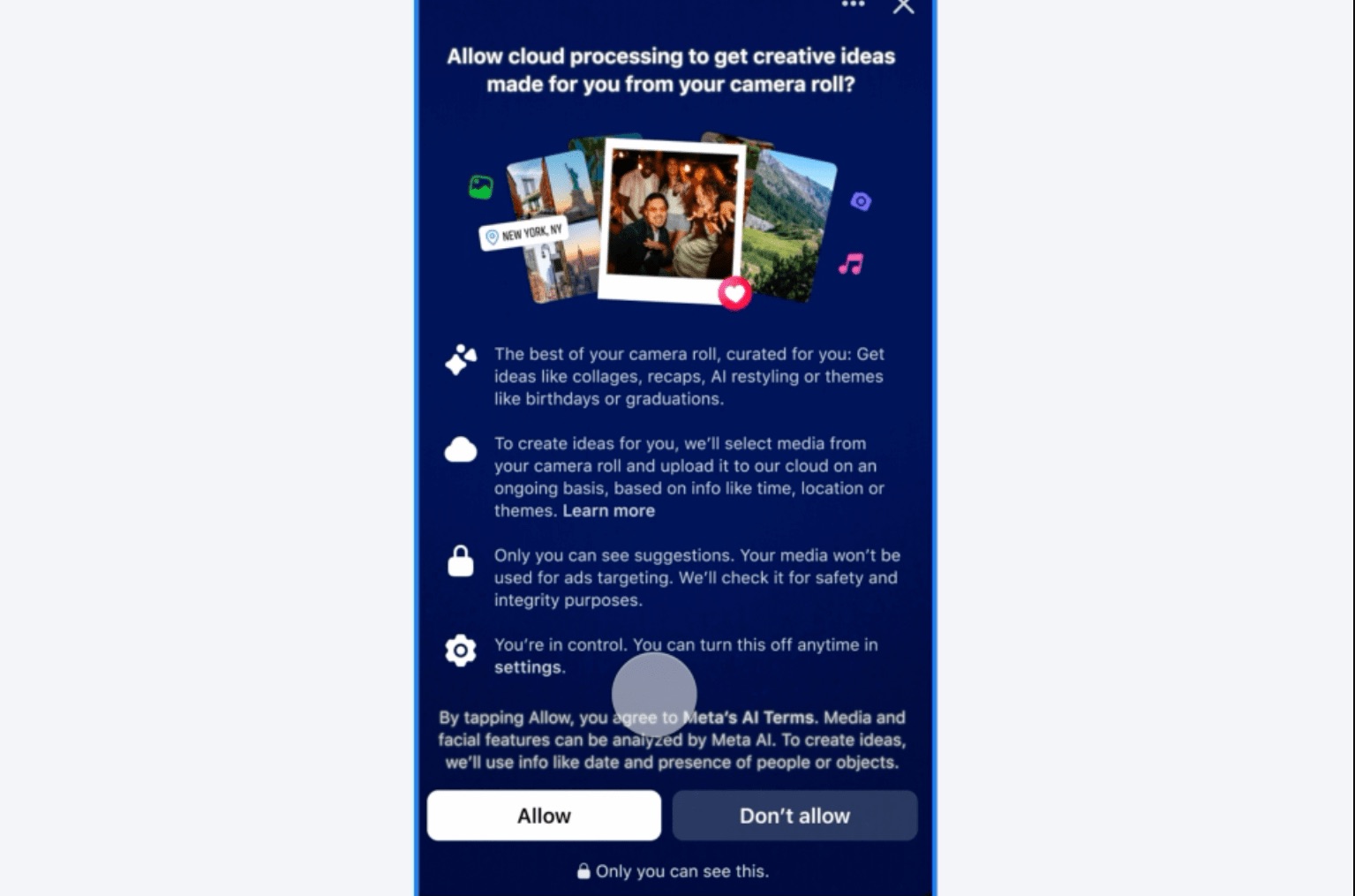Meta usa l'AI per migliorare le foto che non avete condiviso su Facebook - macitynet.it Meta usa l'AI per migliorare le foto che non avete condiviso su Facebook - macitynet.it