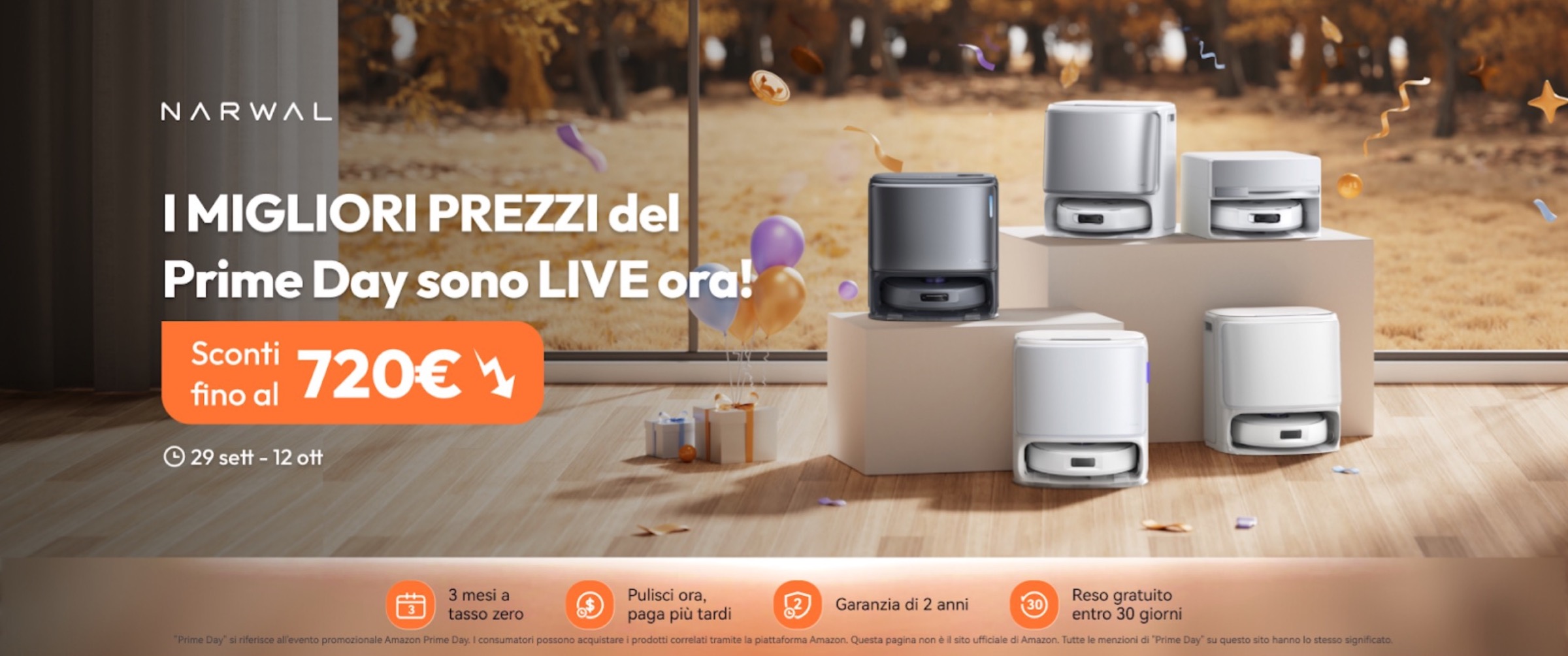 Festa Prime, Narwal sconta i robot che puliscono con acqua riscaldata e AI - macitynet.it