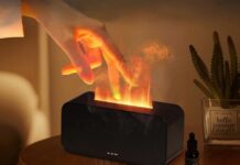 Umidificatore per aromaterapia con effetto fuoco a meno di 5 € Umidificatore per aromaterapia con effetto fuoco a soli 5,50 € - macitynet.it