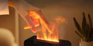 Umidificatore per aromaterapia con effetto fuoco a soli 5,50 € - macitynet.it