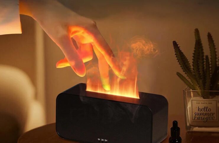 Umidificatore per aromaterapia con effetto fuoco a soli 5,50 € - macitynet.it