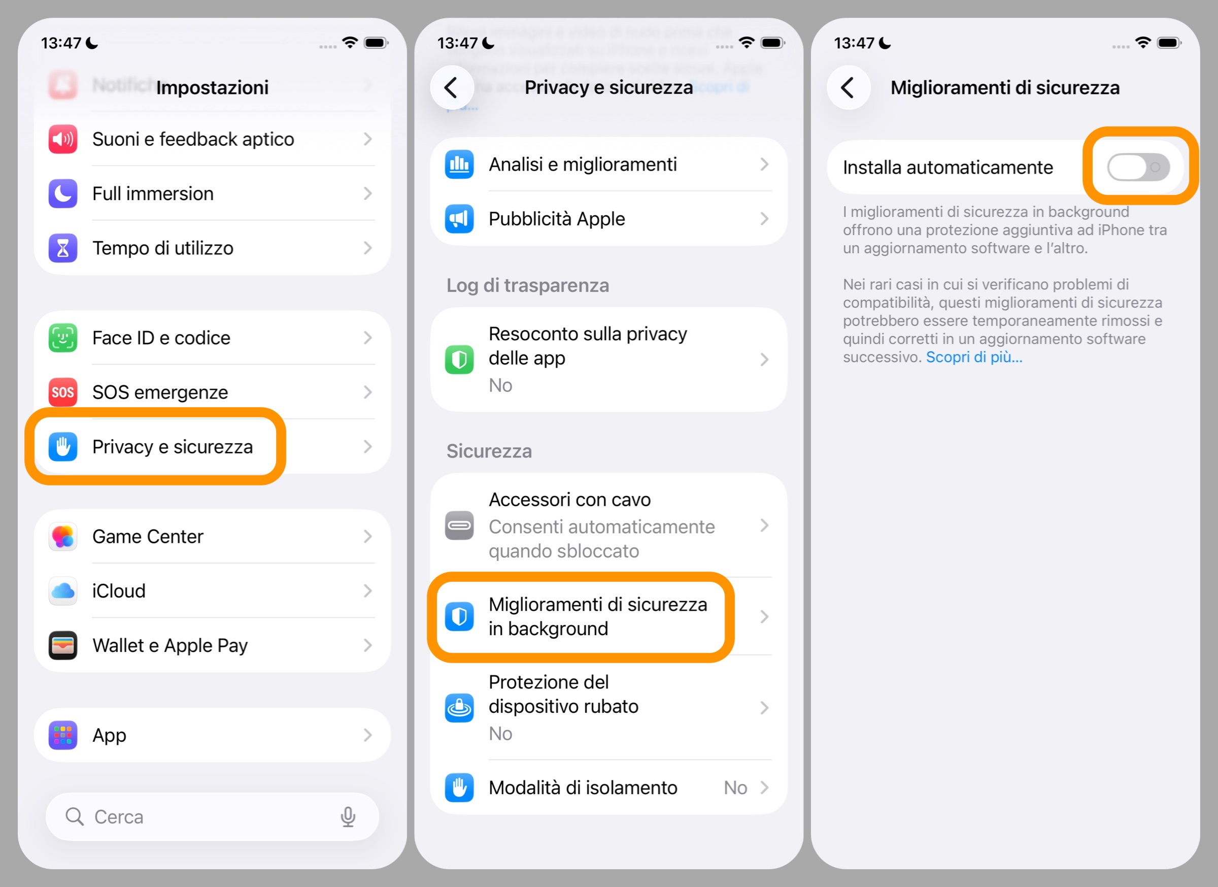 iOS 26.1, come attivare gli aggiornamenti di sicurezza automatici - macitynet.it iOS 26.1, come attivare gli aggiornamenti di sicurezza automatici - macitynet.it
