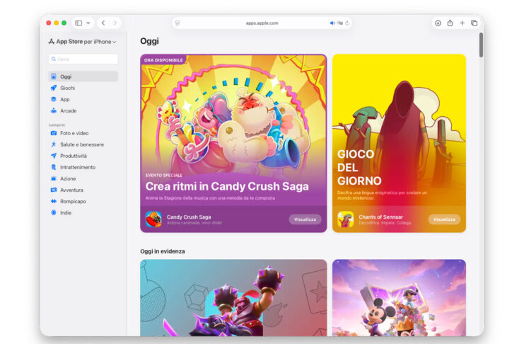 l’App Store per il web