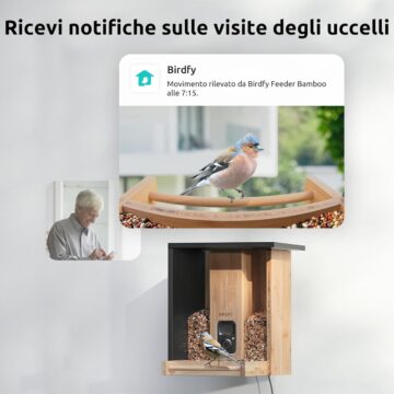 Black Friday: Birdfy Feeder, mangiatoia Smart con videocamera AI per identificare gli uccelli - macitynet.it
