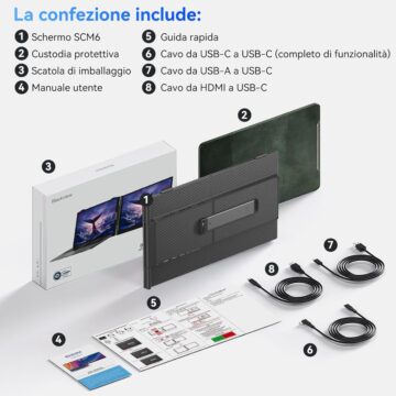 Blackview SCM6, monitor portatile 14 pollici a soli 109,99 € col Black Friday - macitynet.it