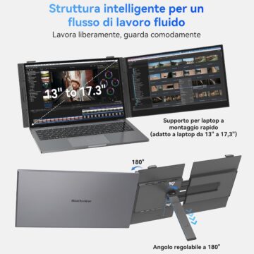 Blackview SCM6, monitor portatile 14 pollici a soli 109,99 € col Black Friday - macitynet.it