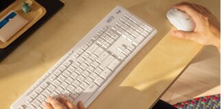 Il kit Logitech MK295 unisce tastiera full-size e mouse wireless con tecnologia SilentTouch per ridurre i rumori del 90%.