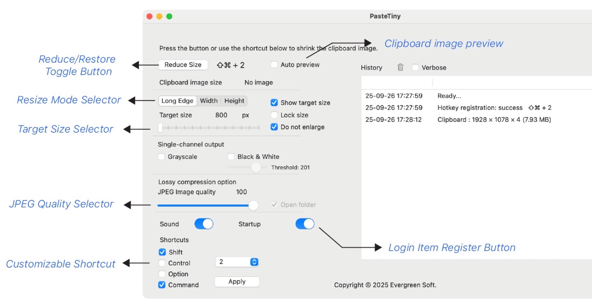 PasteTiny ridimensiona al volo le immagini copiate negli appunti su Mac - macitynet.it PasteTiny ridimensiona al volo le immagini copiate negli appunti su Mac - macitynet.it