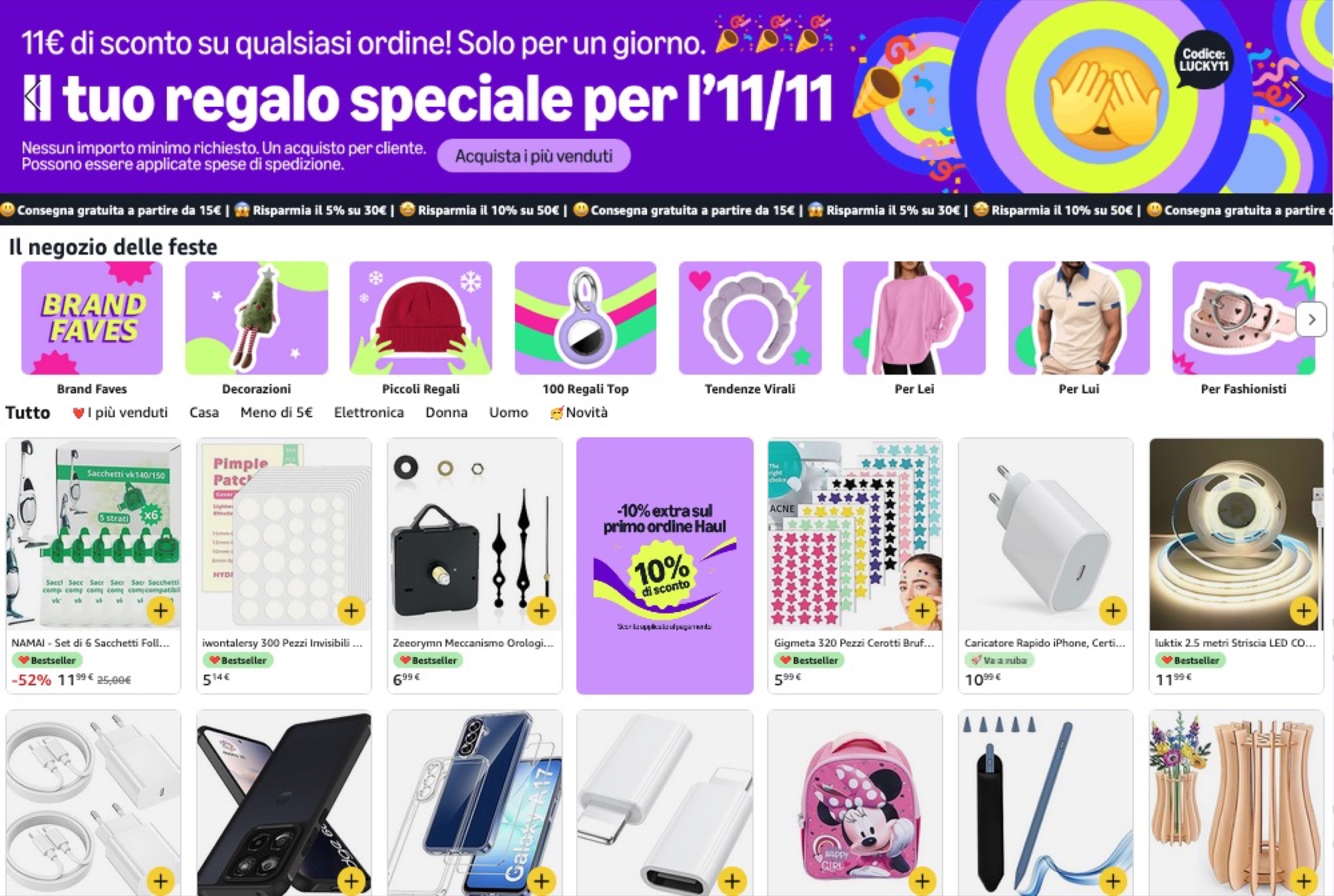 Amazon Haul, solo oggi 11 € di sconto senza importo minimo - macitynet.it Amazon Haul, solo oggi 11 € di sconto senza importo minimo - macitynet.it