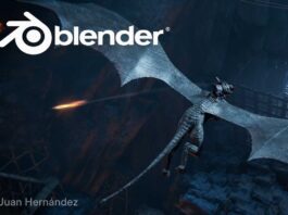 Blender 5.0 è un’esplosione di colori Blender 5.0 splash artwork by Juan Hernández