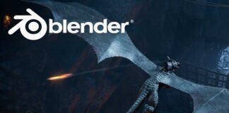 Blender 5.0 splash artwork by Juan Hernández