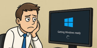 Dipendente in attesa dell’avvio di Windows