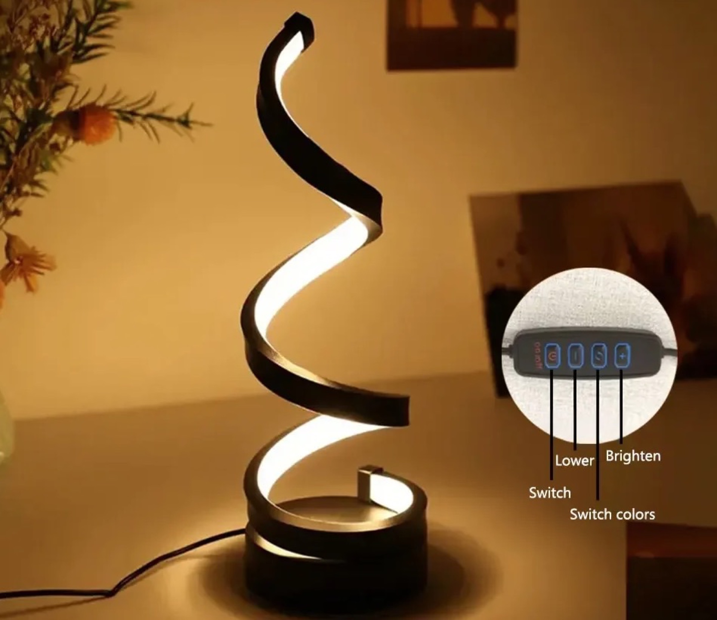 Lampada da tavolo LED a spirale, offerta lampo a solo 1 € - macitynet.it Lampada da tavolo LED a spirale, offerta lampo a solo 1 € - macitynet.it