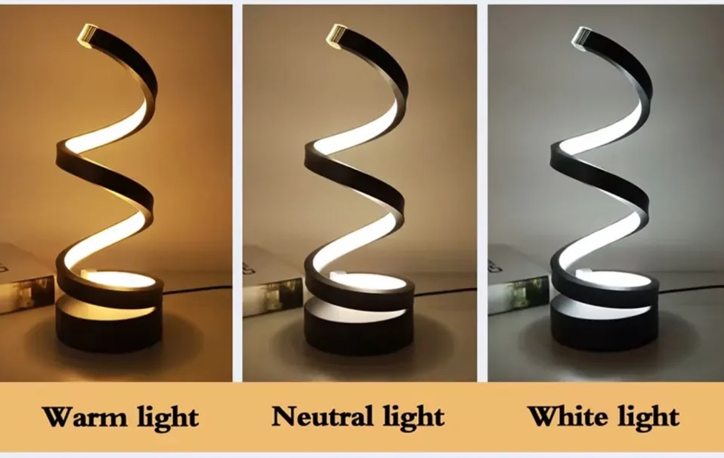 Lampada da tavolo LED a spirale, offerta lampo a solo 1 € - macitynet.it Lampada da tavolo LED a spirale, offerta lampo a solo 1 € - macitynet.it