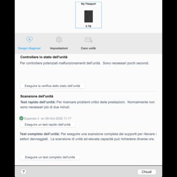 Recensione Hard Disk WD My Passport for Mac 6TB, per chi cerca tanta capacità al giusto prezzo - macitynet.it