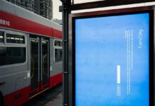 Schermata errore in una stazione