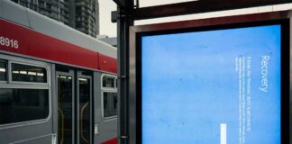 Schermata errore in una stazione