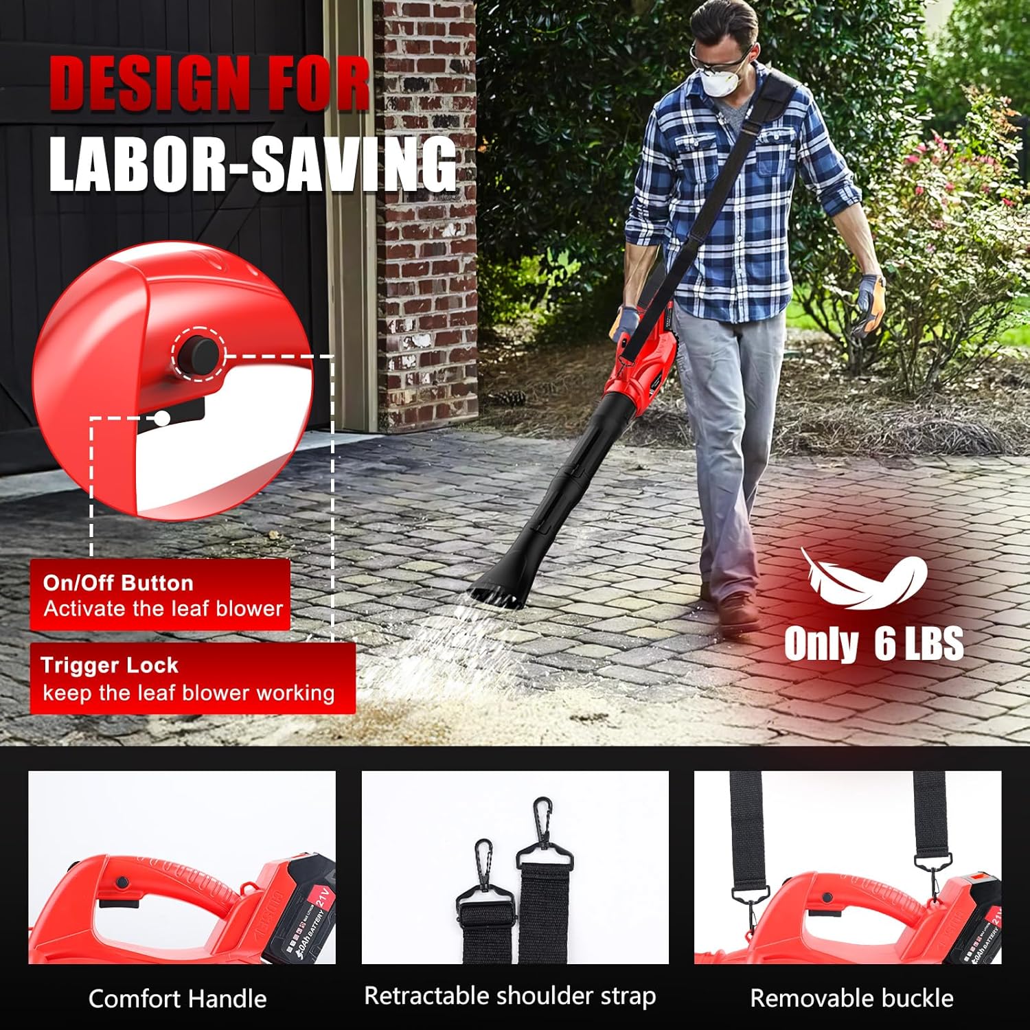 Soffiatore per giardini senza fili con due batterie incluse, solo 99,99 euro - macitynet.it Il soffiatore innopower con facili controlli