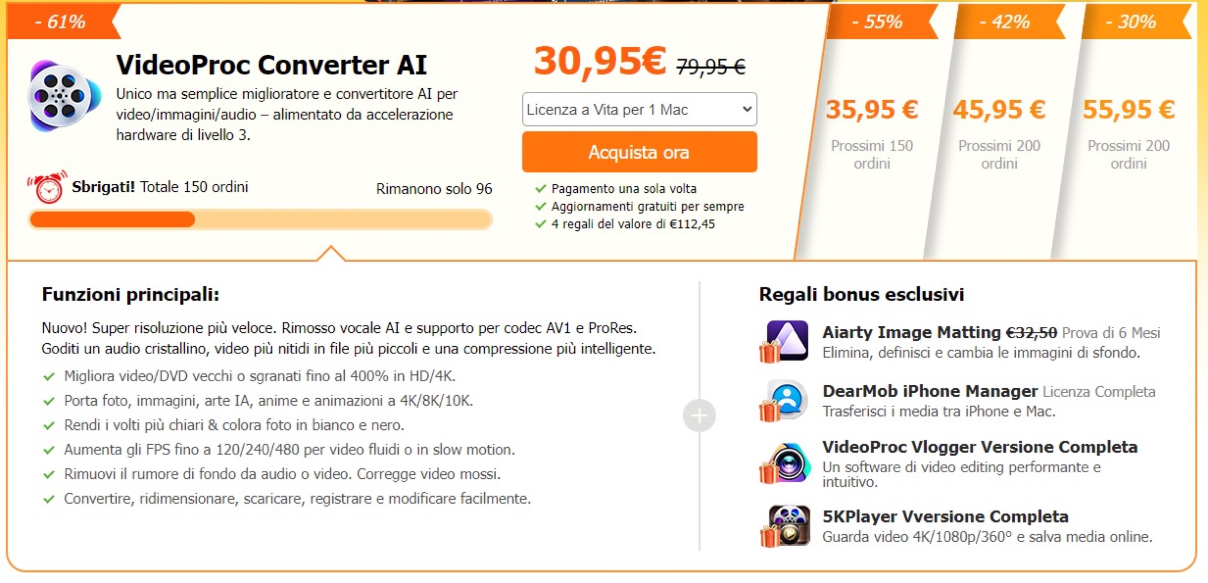 VideoProc Converter AI sfrutta Apple Silicon per portare le immagini fino a 10K - macitynet.it VideoProc Converter AI sfrutta Apple Silicon per portare le immagini fino a 10K - macitynet.it