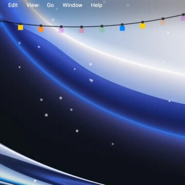 Snowy fa brillare il Mac con luci di Natale e neve da sogno - macitynet.it