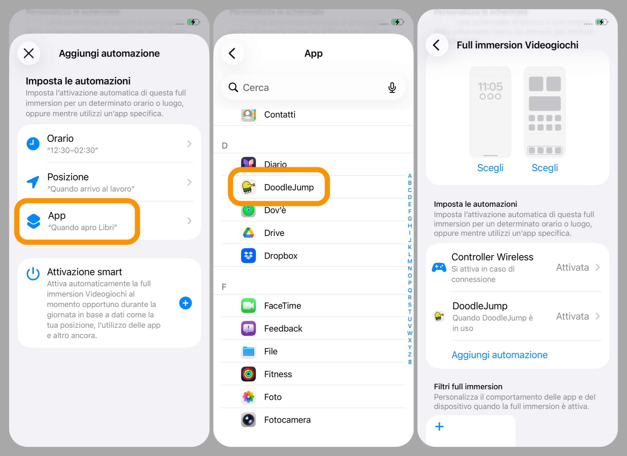 Full Immersion automatica quando si aprono specifiche app: come fare - macitynet.it Full Immersion automatica quando si aprono specifiche app: come fare - macitynet.it