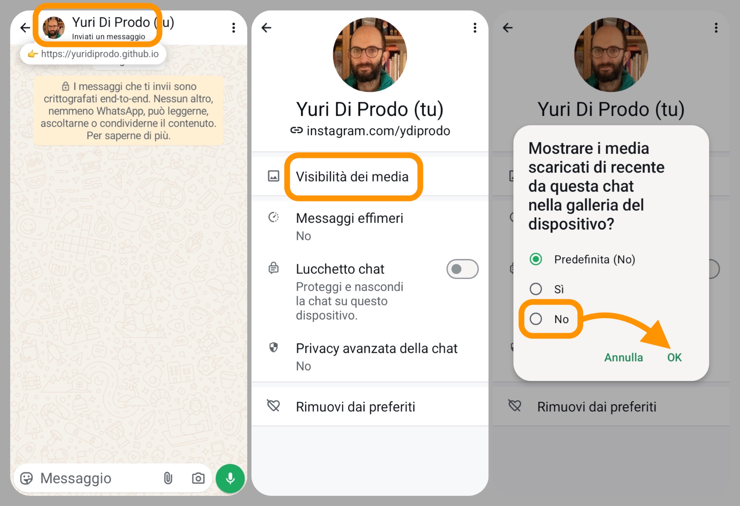 WhatsApp, come impedire il salvataggio dei media sul telefono - macitynet.it WhatsApp, come impedire il salvataggio dei media sul telefono - macitynet.it