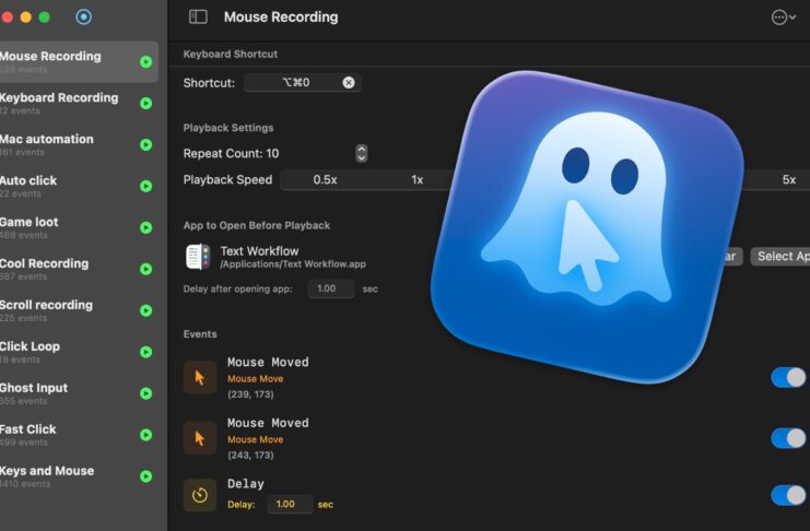 Ghost Input registra e riproduce automaticamente azioni di tastiera e mouse su Mac - macitynet.it