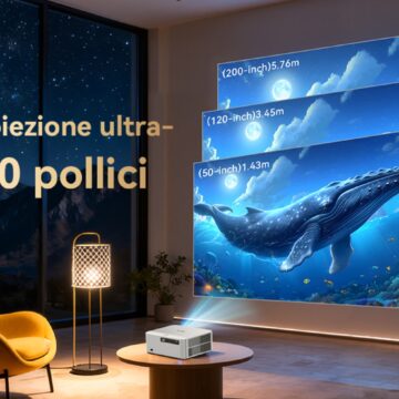 OSCAL PV800Pro, videoproiettore con 1400 ANSI lumen si vede anche di giorno - macitynet.it