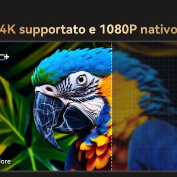 OSCAL PV800Pro, videoproiettore con 1400 ANSI lumen si vede anche di giorno - macitynet.it