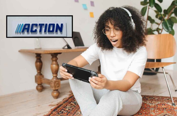 Ragazza con Nintendo Switch