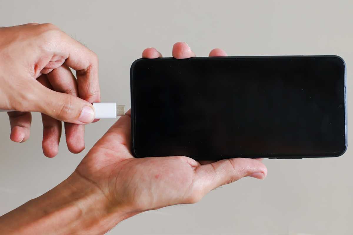 Ricarica telefono ricarica veloce modalità aereo