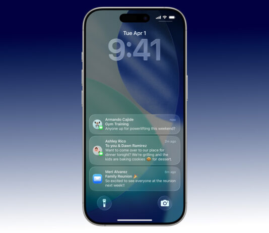 iOS 26.2, una nuova modalità per le notifiche Esempio notifiche