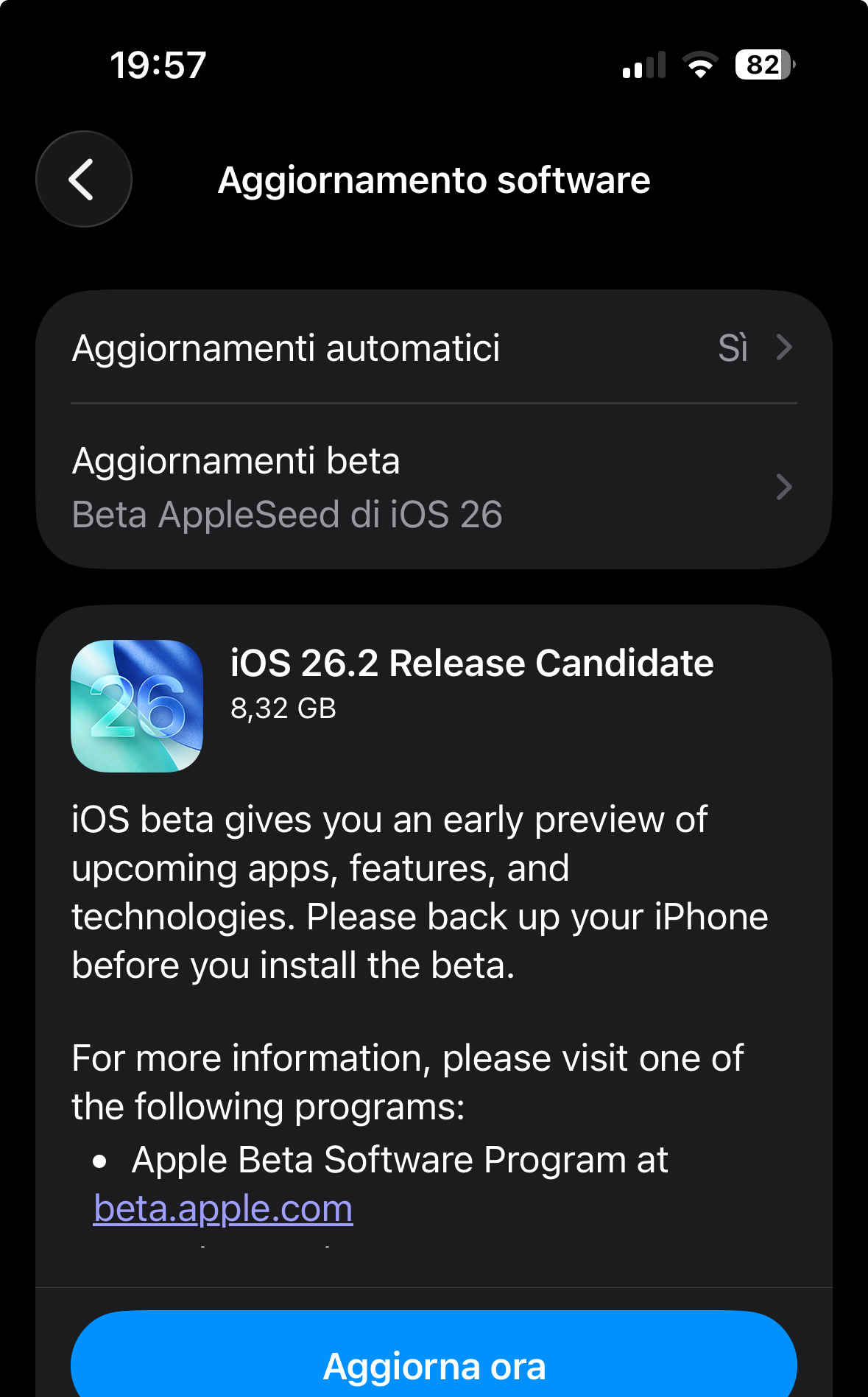 Release Candidate di di iOS 26.2 e iPadOS 26.2 agli sviluppatori - macitynet.it Release Candidate di di iOS 26.2 e iPadOS 26.2 agli sviluppatori - macitynet.it